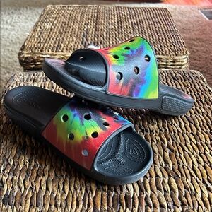 CROCS Multicolor Tie-Dye Sandals